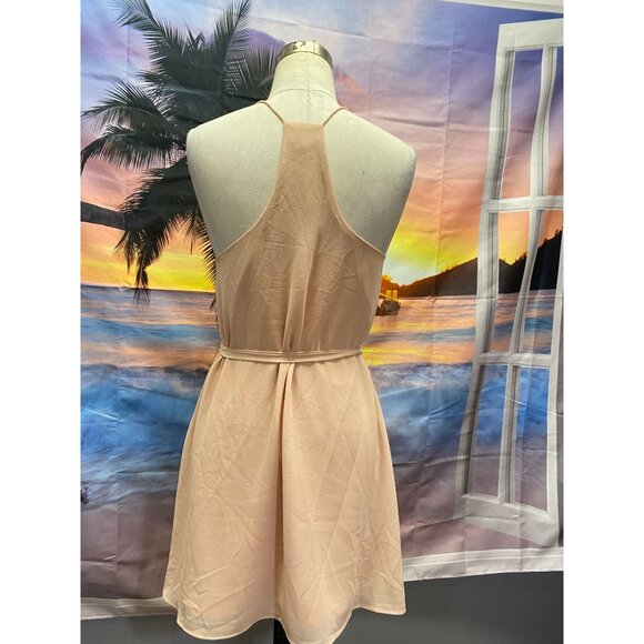 Naked Zebra Rose String Belted Racerback Dress S - Picture 5 of 5